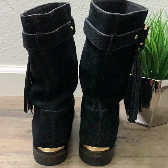 MICHAEL KORS BLACK SUEDE BOOT - Picture 4 of 6